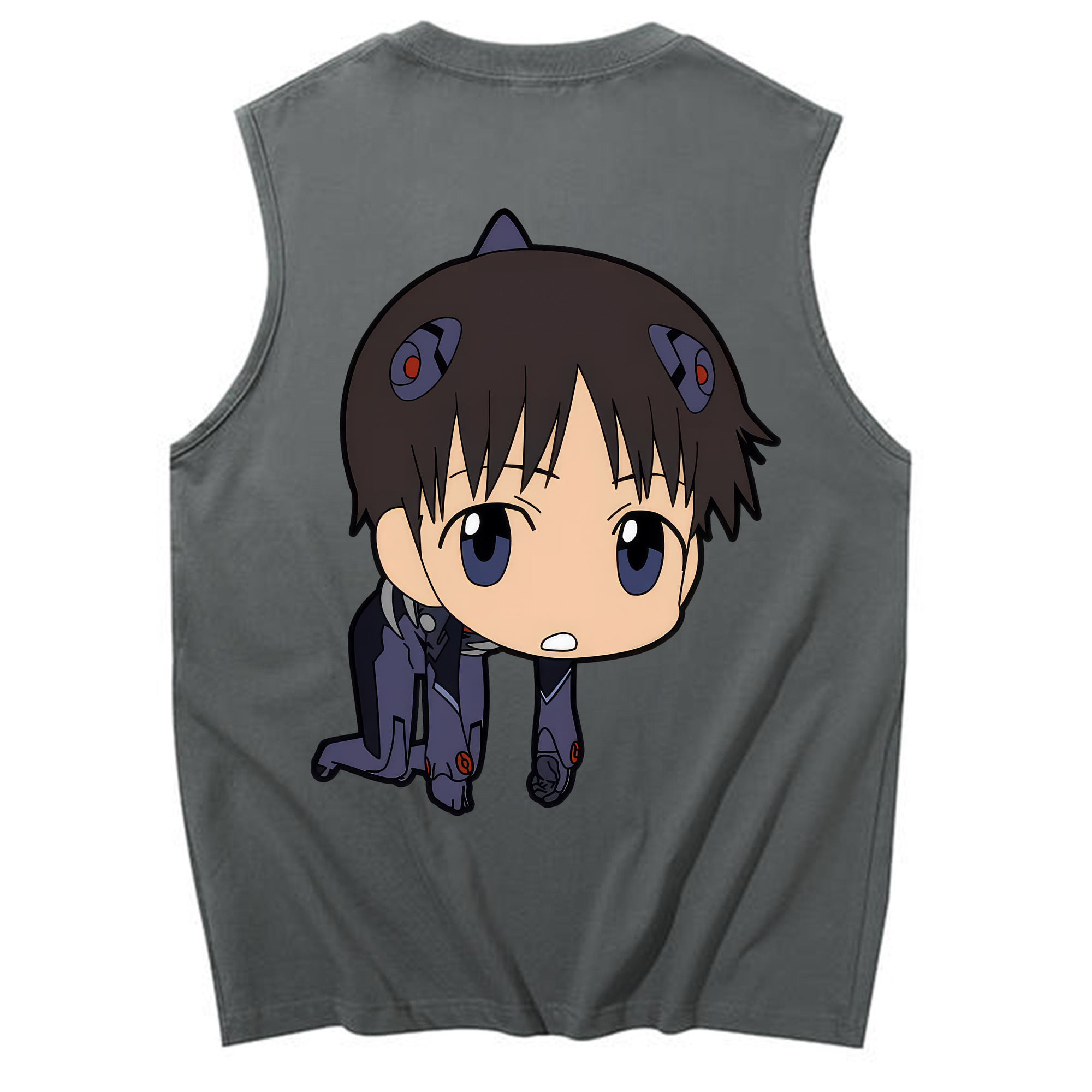 （画像用） EVA 新世紀エヴァンゲリオン コットン100％タンクトップ（背面プリント）